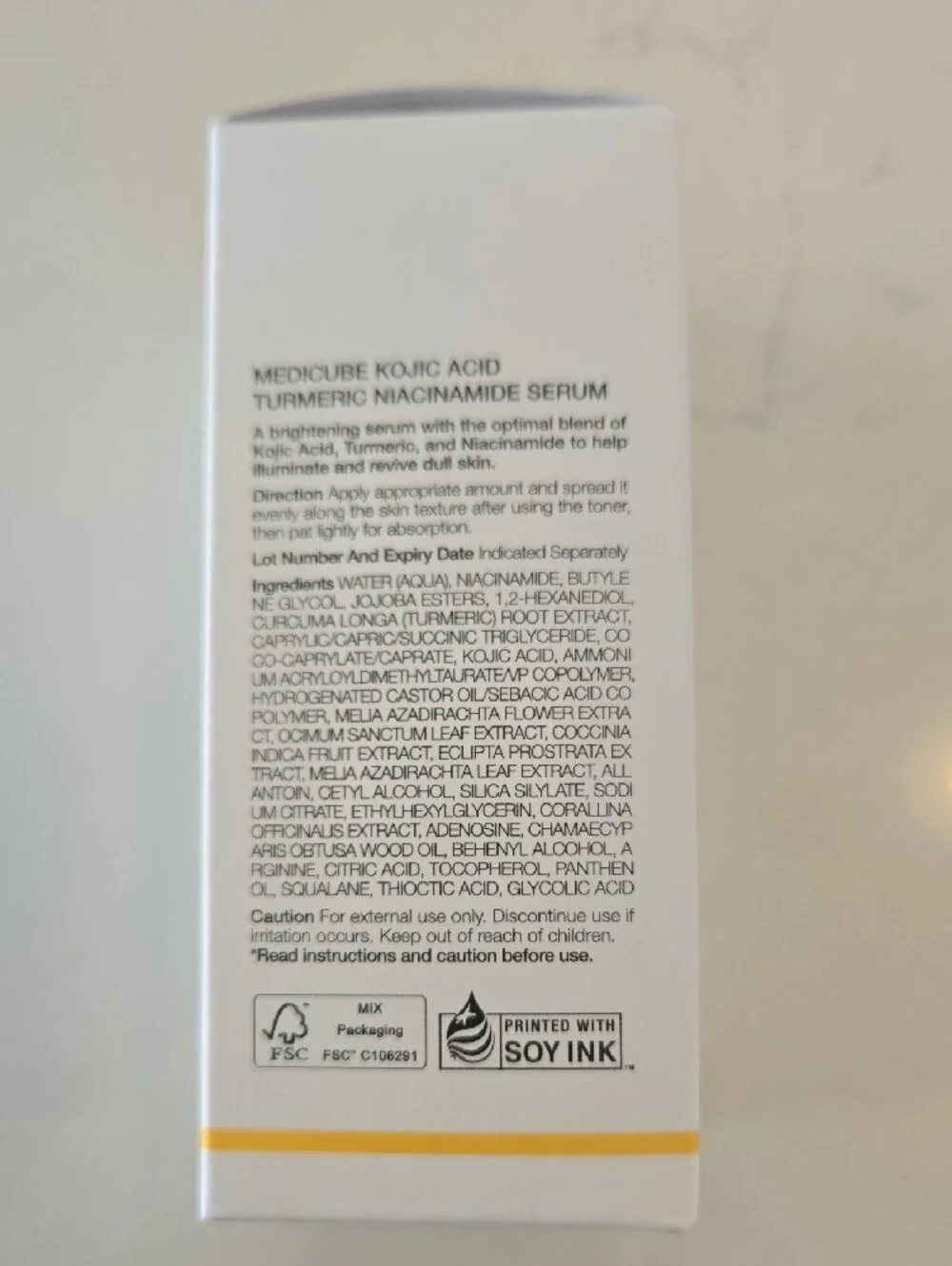 Medicube Kojic Acid Turmeric Niacinamide Serum - White/Yellow